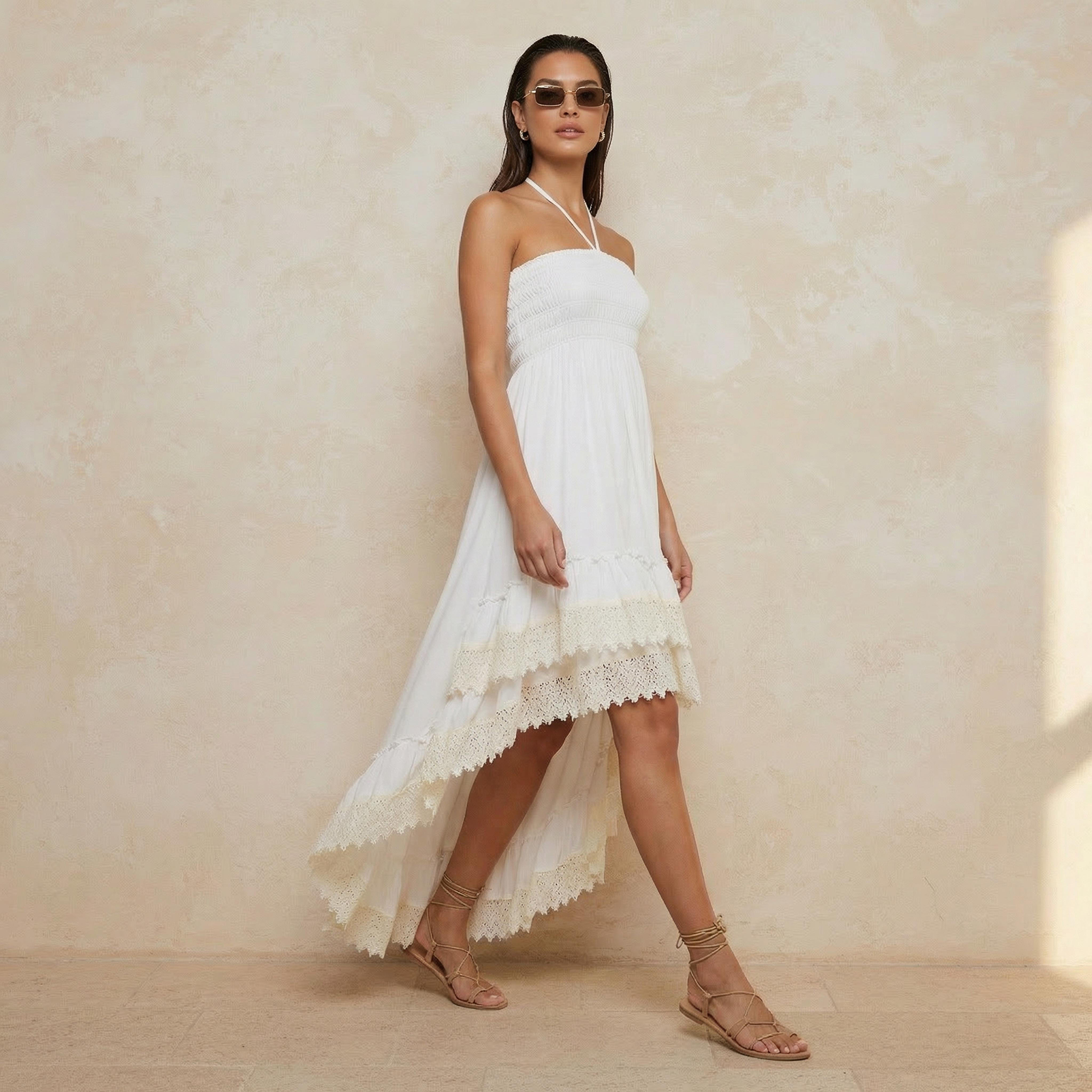 Women Lace Trim Halter Neck Cover-Up-women-clothing-swimandbeach-beachwear-image-5