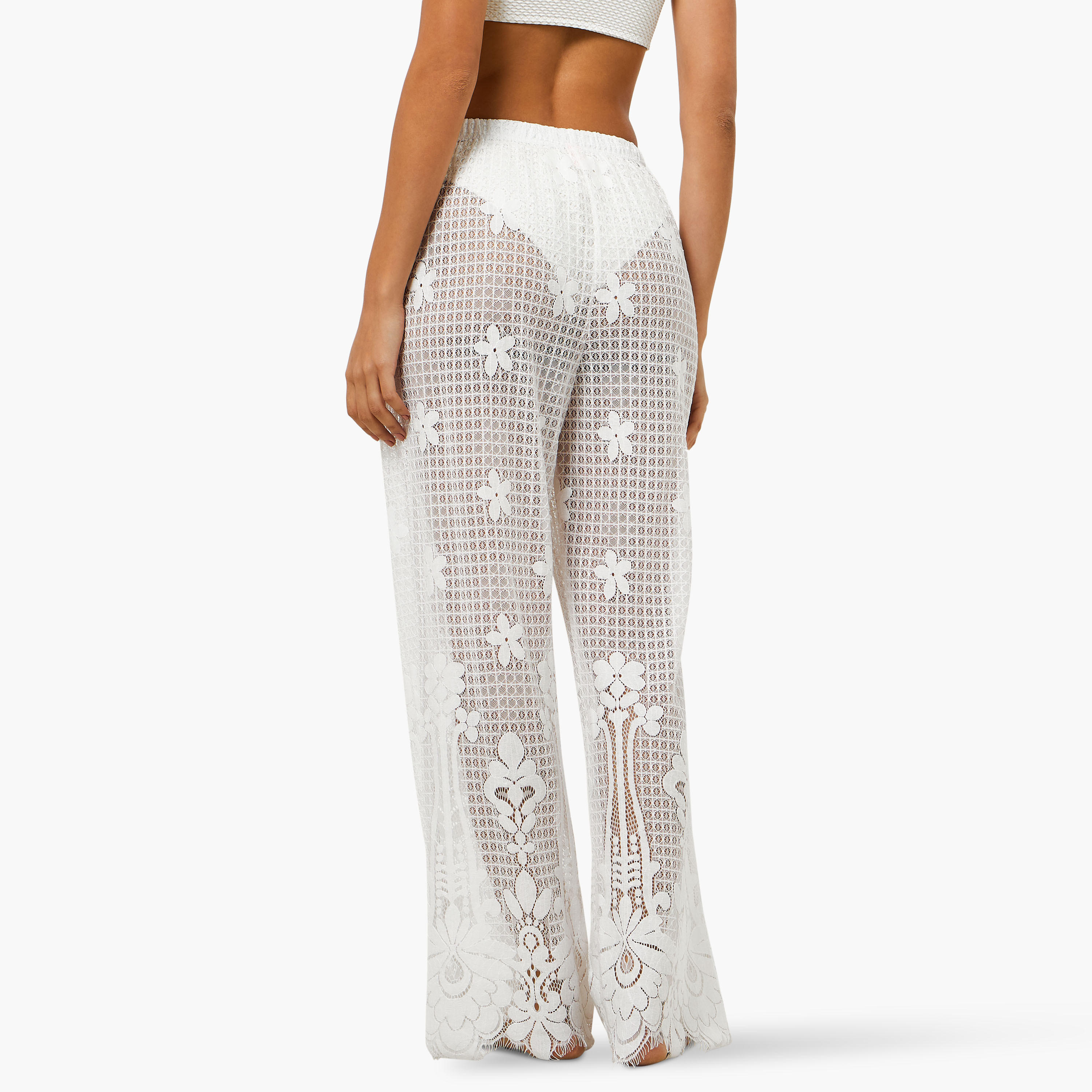 بنطلون شاطئ دانتيل للنساء-women-clothing-bottoms-trousers-image-1