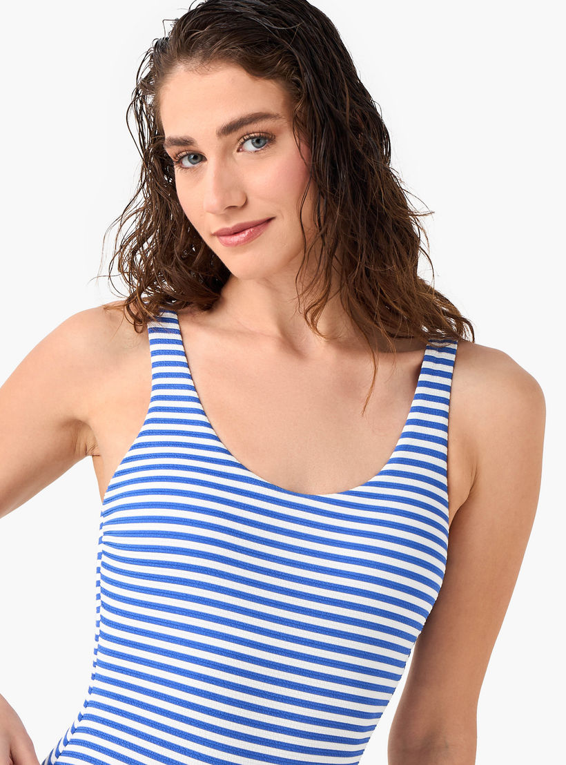 بدلة سباحة بياقة عميقة مخططة للنساء-women-clothing-swimandbeach-swimsuits-image-5