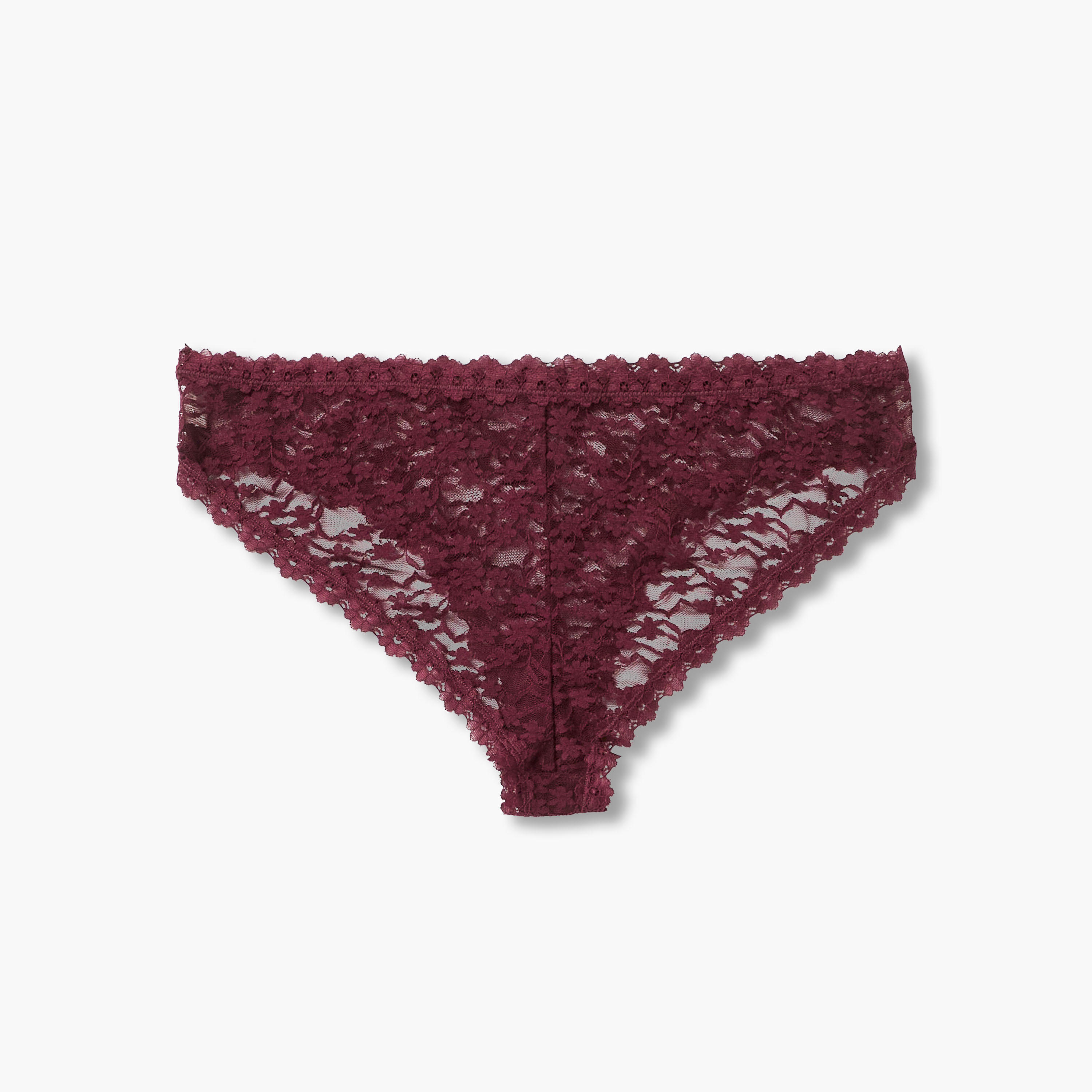 سروال داخلي بخصر متوسط الارتفاع ودانتيل زهري-women-clothing-lingerie-panties-image-2