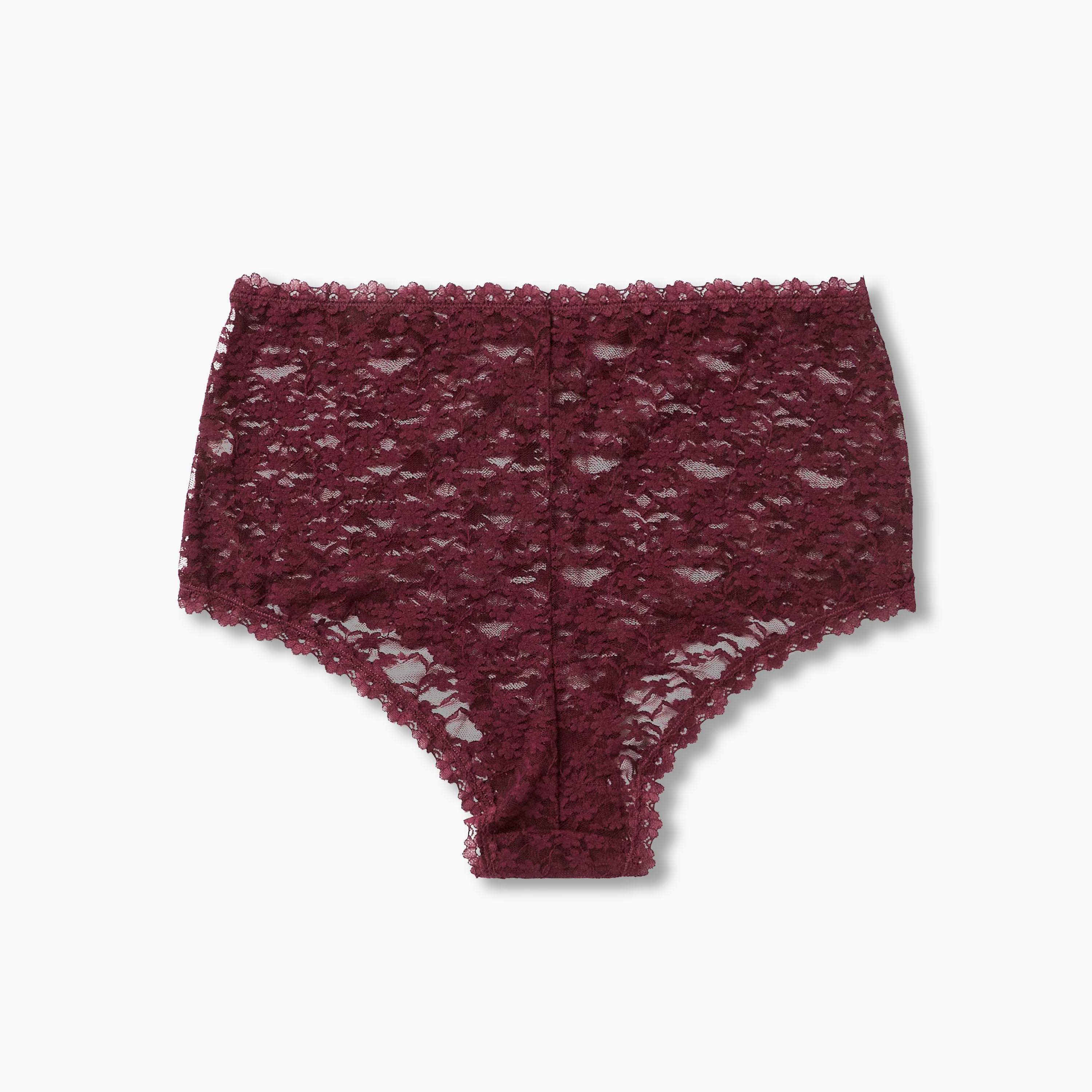 سروال داخلي بخصر متوسط الارتفاع ودانتيل زهري-women-clothing-lingerie-panties-image-2