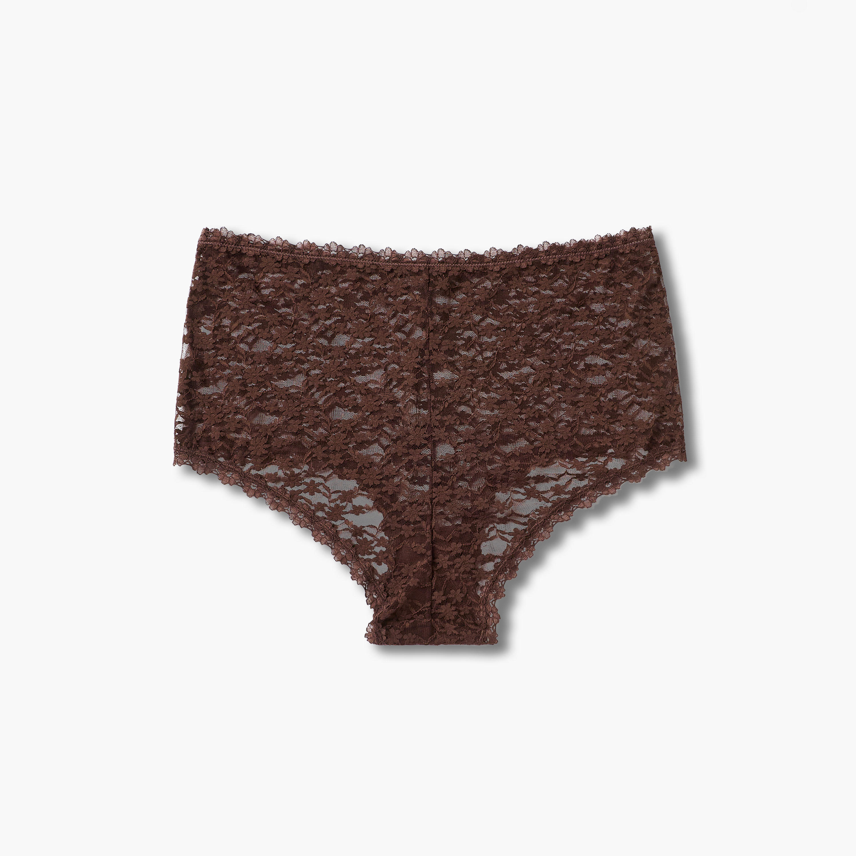 سروال داخلي بخصر متوسط الارتفاع ودانتيل زهري-women-clothing-lingerie-panties-image-2