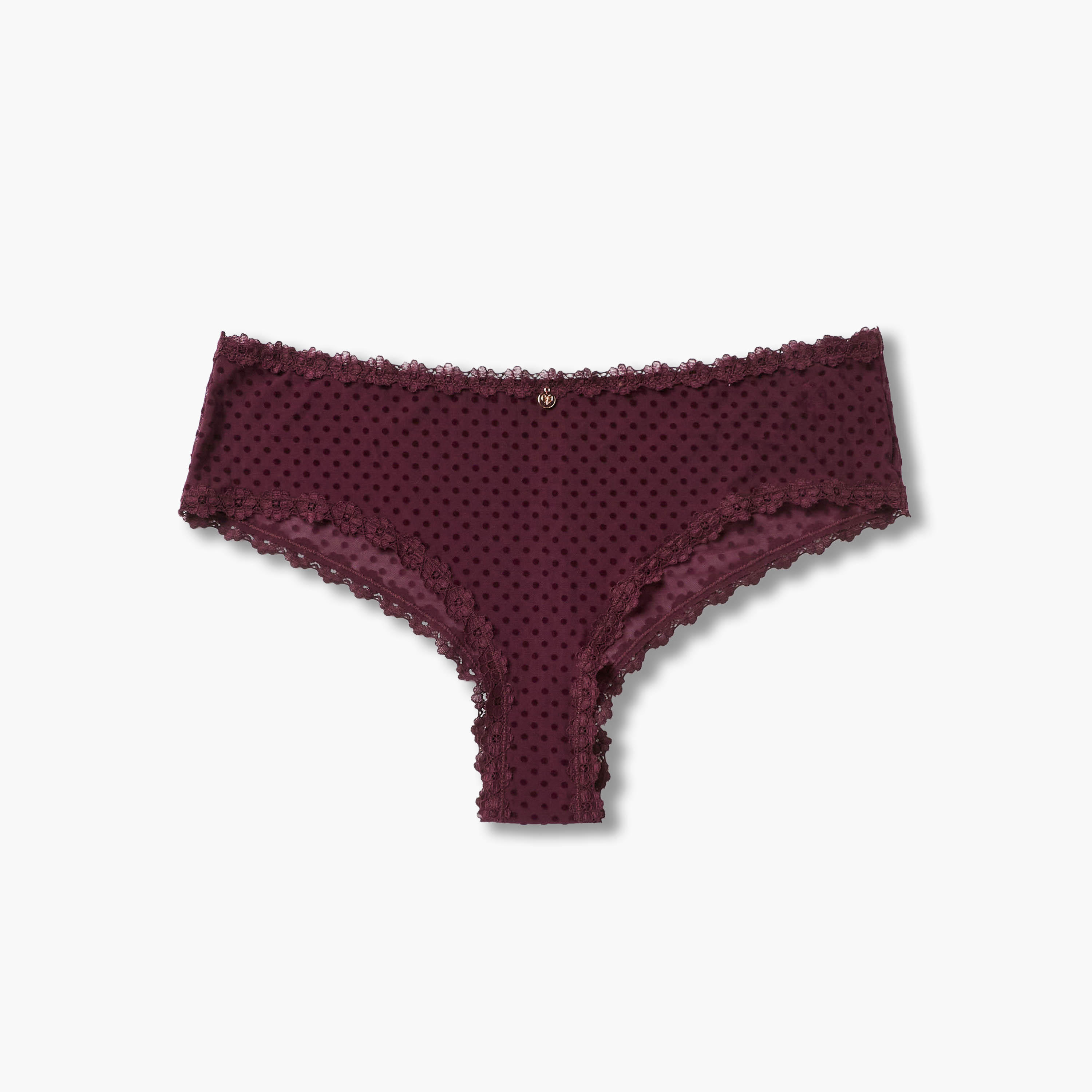 سروال داخلي بخصر متوسط الارتفاع وطبعات منقطة-women-clothing-lingerie-panties-image-4