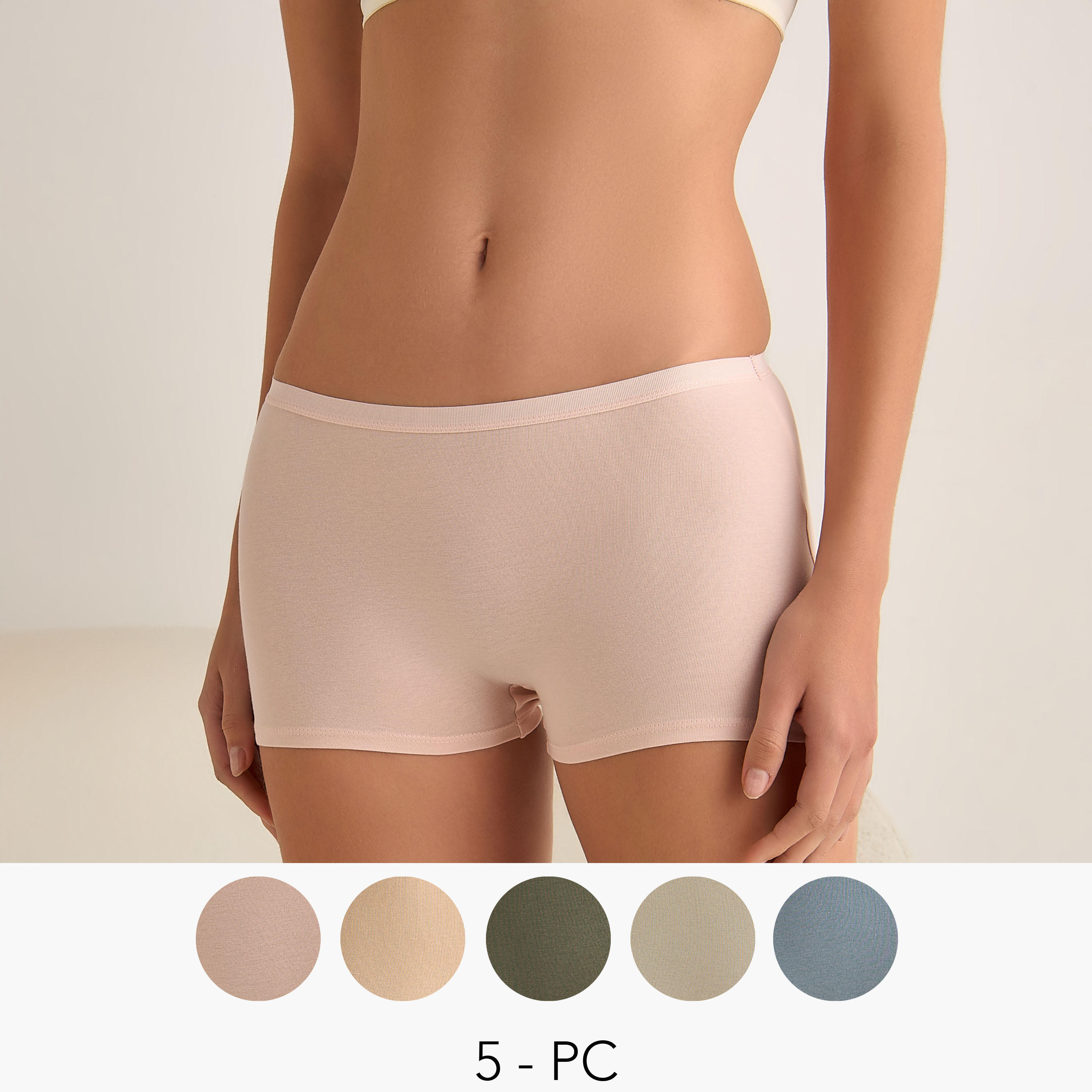 Set of 5 - Boxer Briefs-women-clothing-lingerie-panties-image-1
