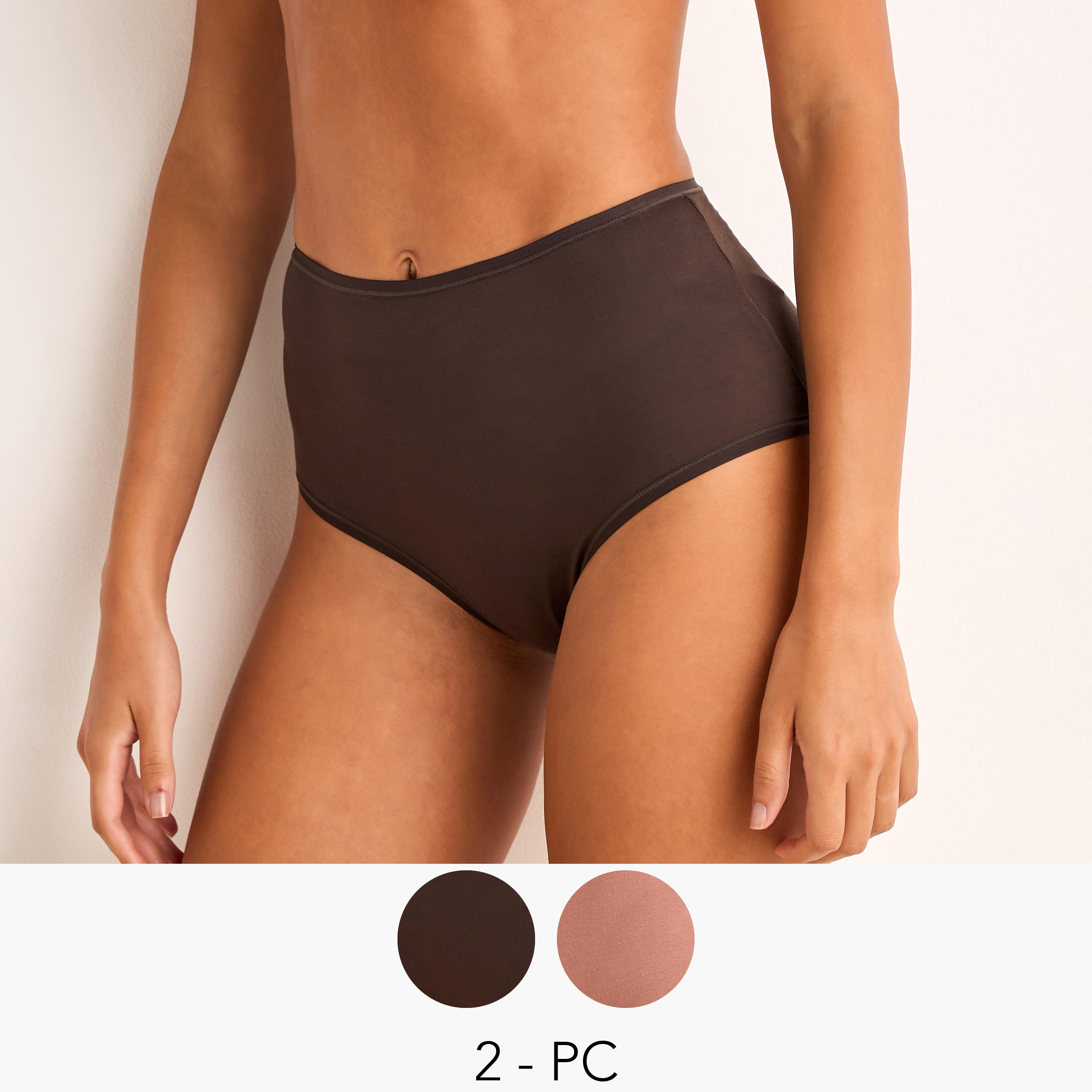 Set of 2 - Full Briefs High Waist-women-clothing-lingerie-panties-image-1