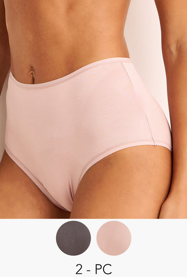 Set of 2 - Full Briefs High Waist-women-image-1
