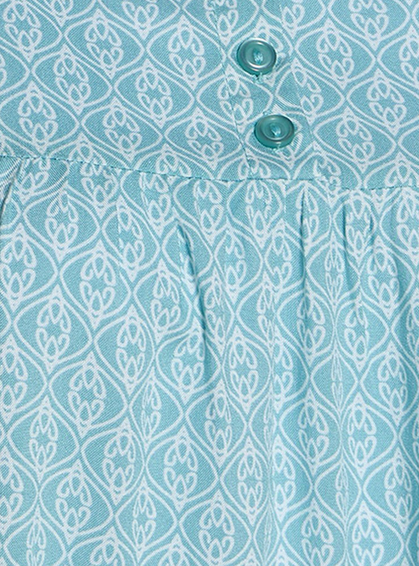 قميص نوم فيسكوز منقوش بأكمام قصيرة-women-clothing-nightwear-nighties-image-2