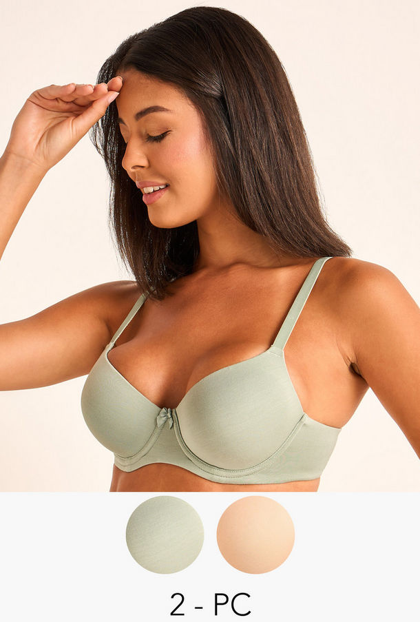 طقم من 2 - صدرية ديمي-women-clothing-lingerie-bras-image-1