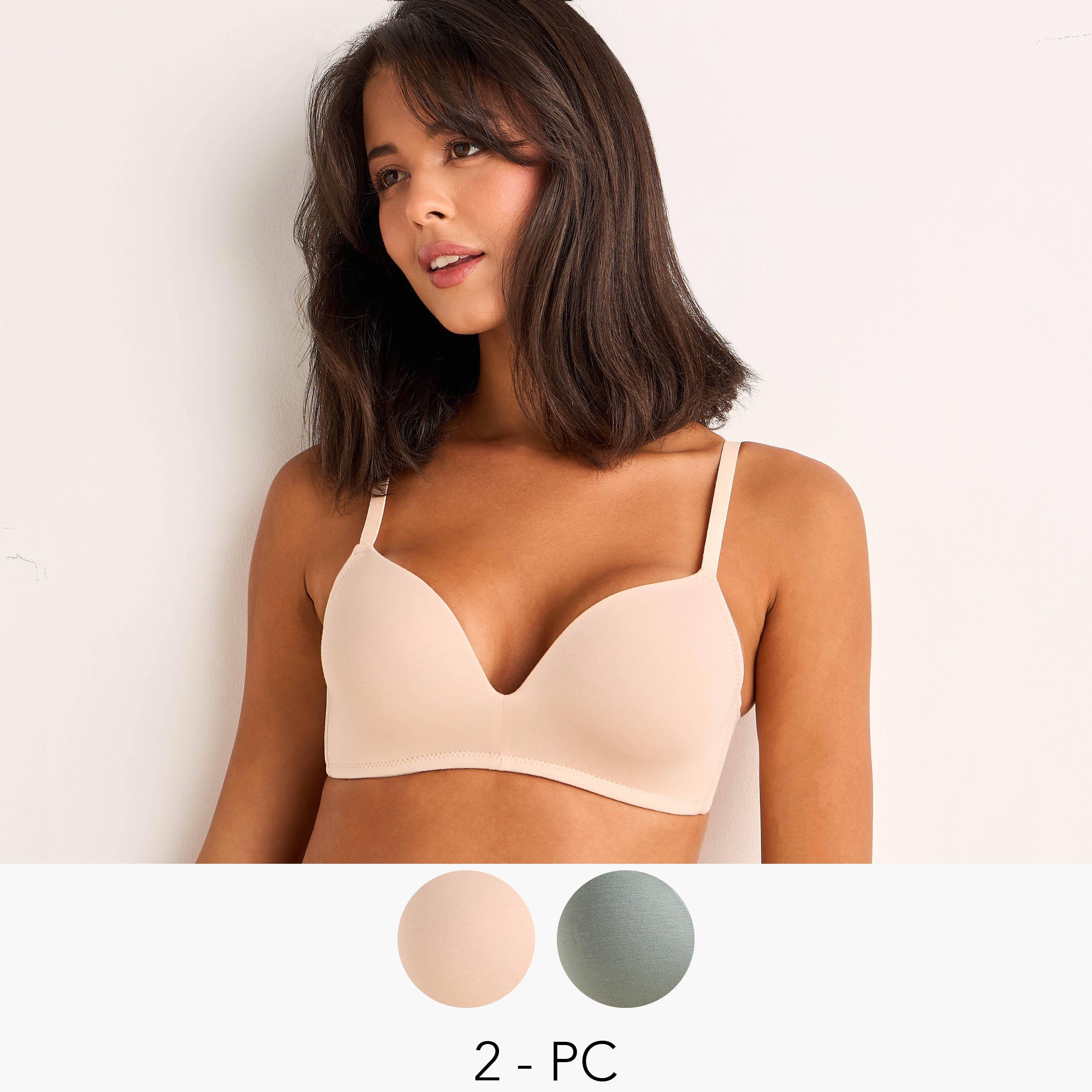 2-Pack Plunge Bra Non-Wired-women-clothing-lingerie-bras-image-1