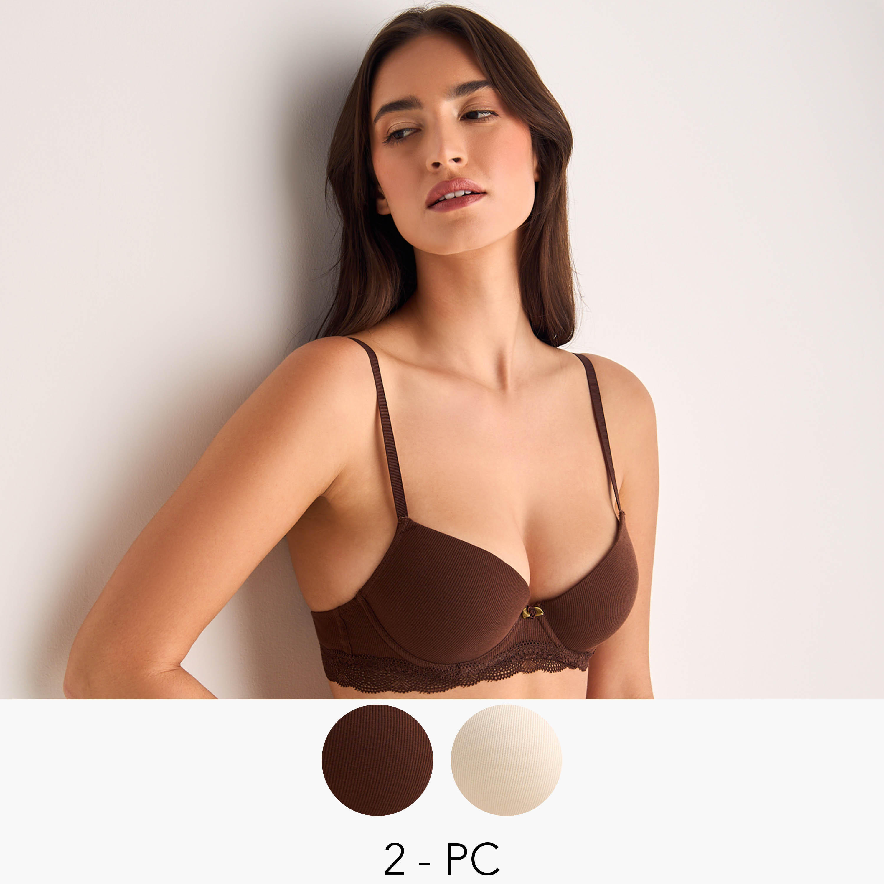 طقم صدريات بوش أب قطعتين من سبلاش إنتمتس-women-clothing-lingerie-bras-image-1