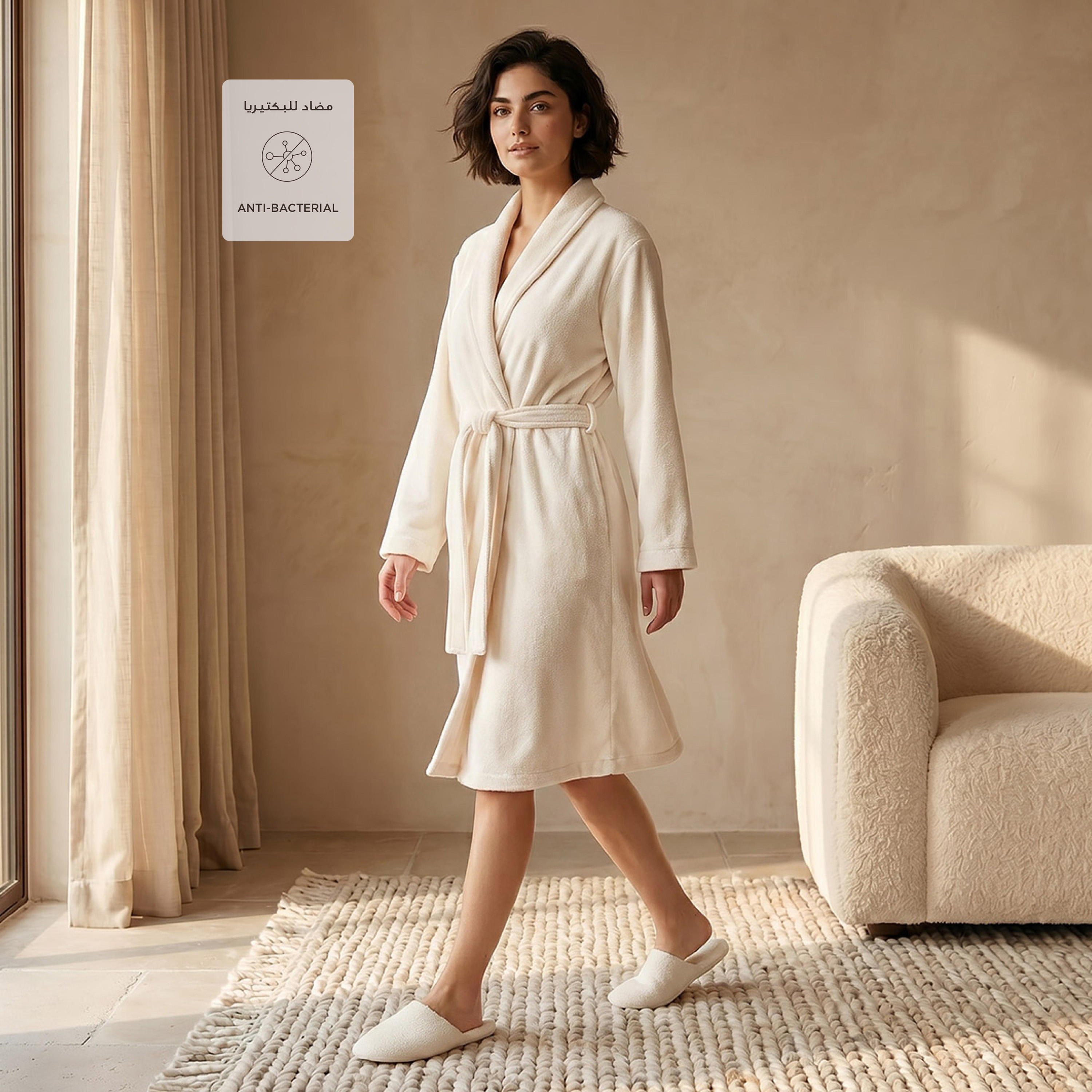 Robe Knee-Length with Belt and Slippers-women-clothing-nightwear-robes-image-3