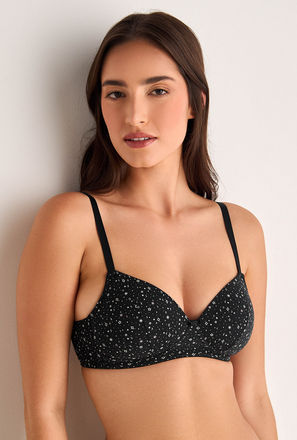 Splash Intimates Printed Plunge Bra Non-Wired-women-image-1