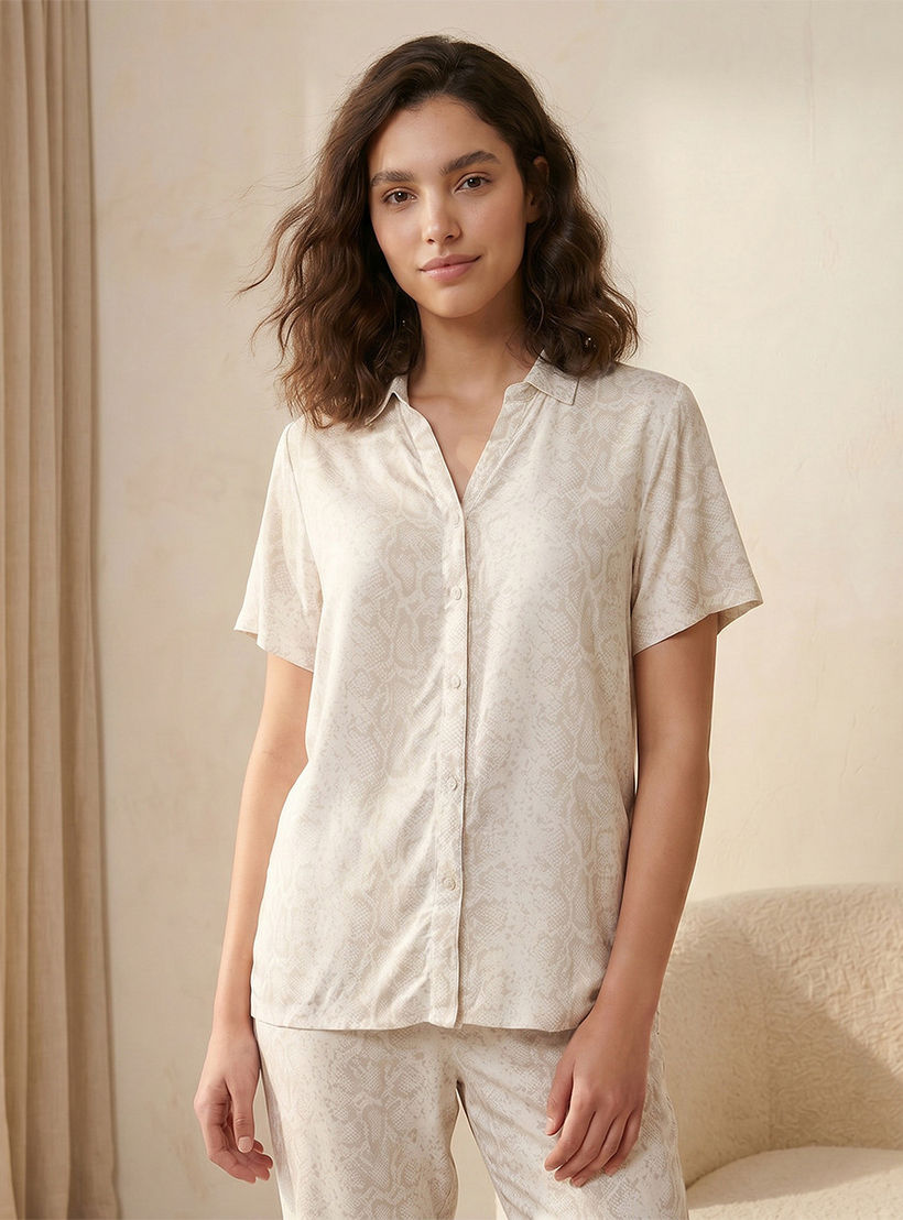 طقم بيجاما قميص وبنطلون بطبعات-women-clothing-nightwear-pyjamas-longsets-image-3