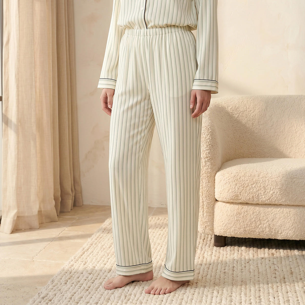 Splash Intimates Pyjama Set Button-Down Shirt & Trousers Viscose-women-clothing-nightwear-pyjamas-longsets-image-5