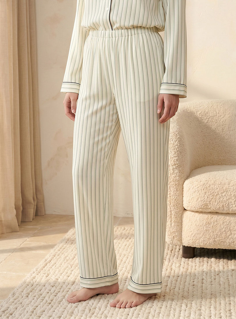 Splash Intimates Pyjama Set Button-Down Shirt & Trousers Viscose-women-clothing-nightwear-pyjamas-longsets-image-5