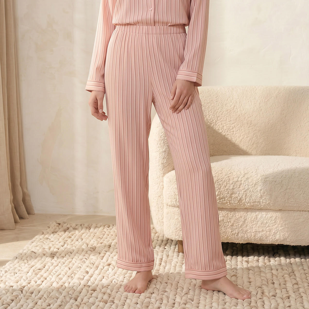 Splash Intimates Pyjama Set Button-Down Shirt & Trousers Viscose-women-clothing-nightwear-pyjamas-longsets-image-5