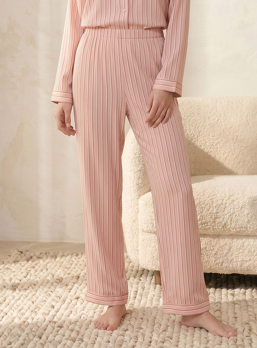 Splash Intimates Pyjama Set Button-Down Shirt & Trousers Viscose-women-clothing-nightwear-pyjamas-longsets-image-5