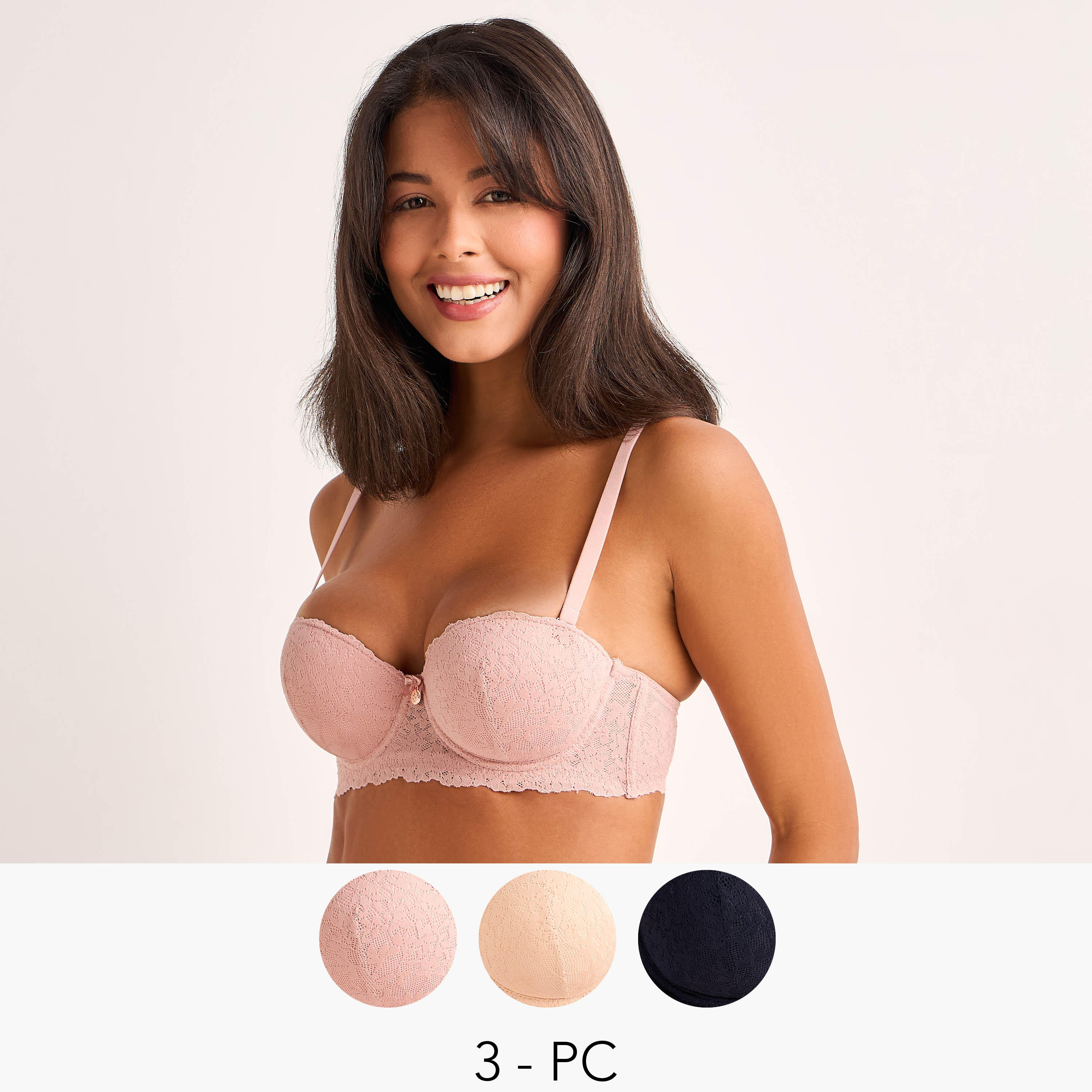 طقم صدريات بالكونيت 3 قطع-women-clothing-lingerie-bras-image-1
