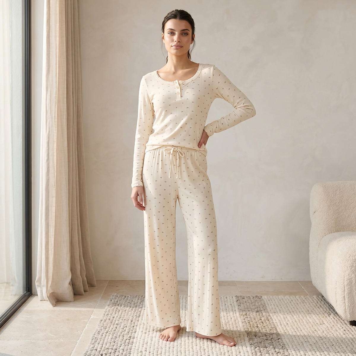 Splash Intimates Pyjama Set Top & Trousers-women-clothing-nightwear-pyjamas-longsets-image-1