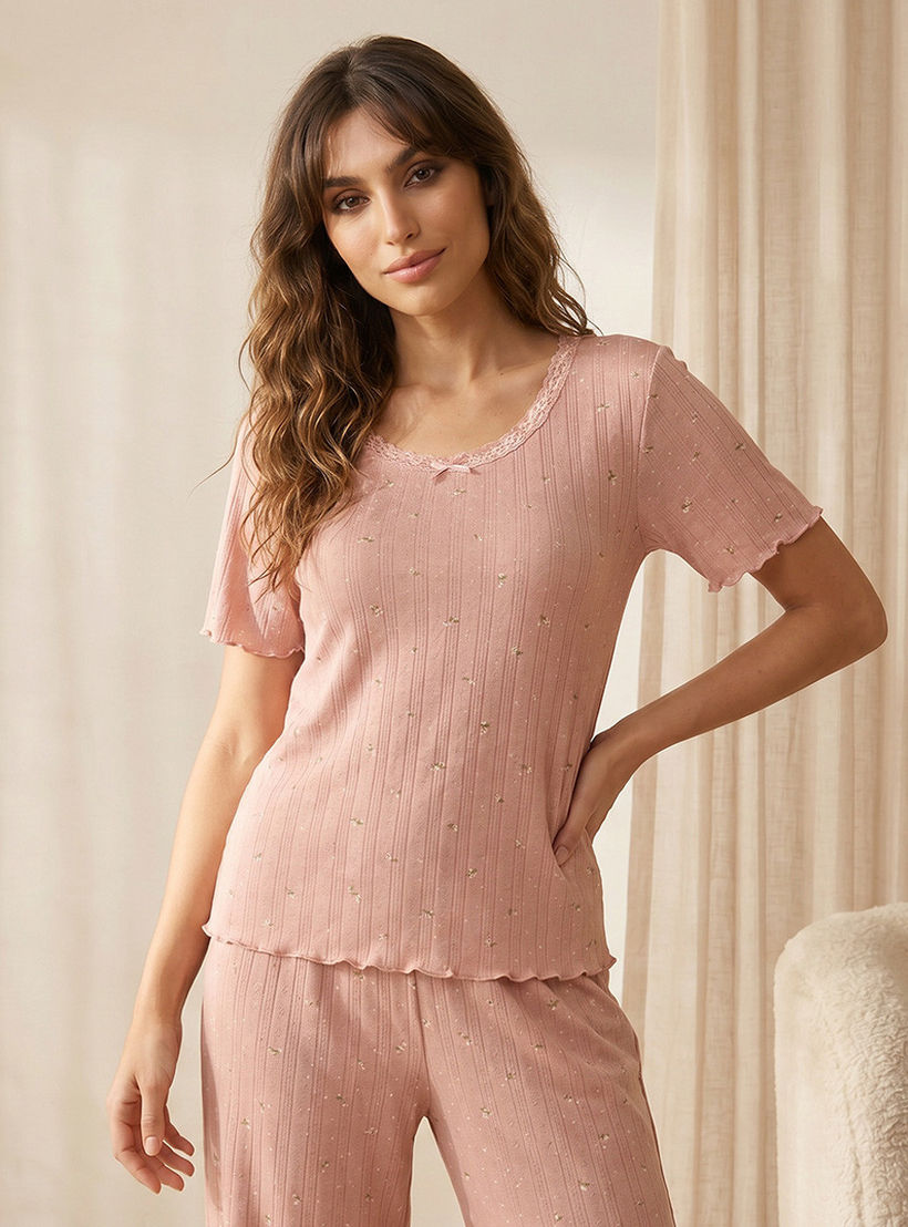 طقم بيجاما بنطلون وبلوزة من سبلاش إنتيميتس-women-clothing-nightwear-pyjamas-longsets-image-3