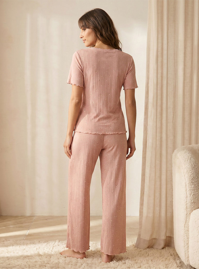 طقم بيجاما بنطلون وبلوزة من سبلاش إنتيميتس-women-clothing-nightwear-pyjamas-longsets-image-4