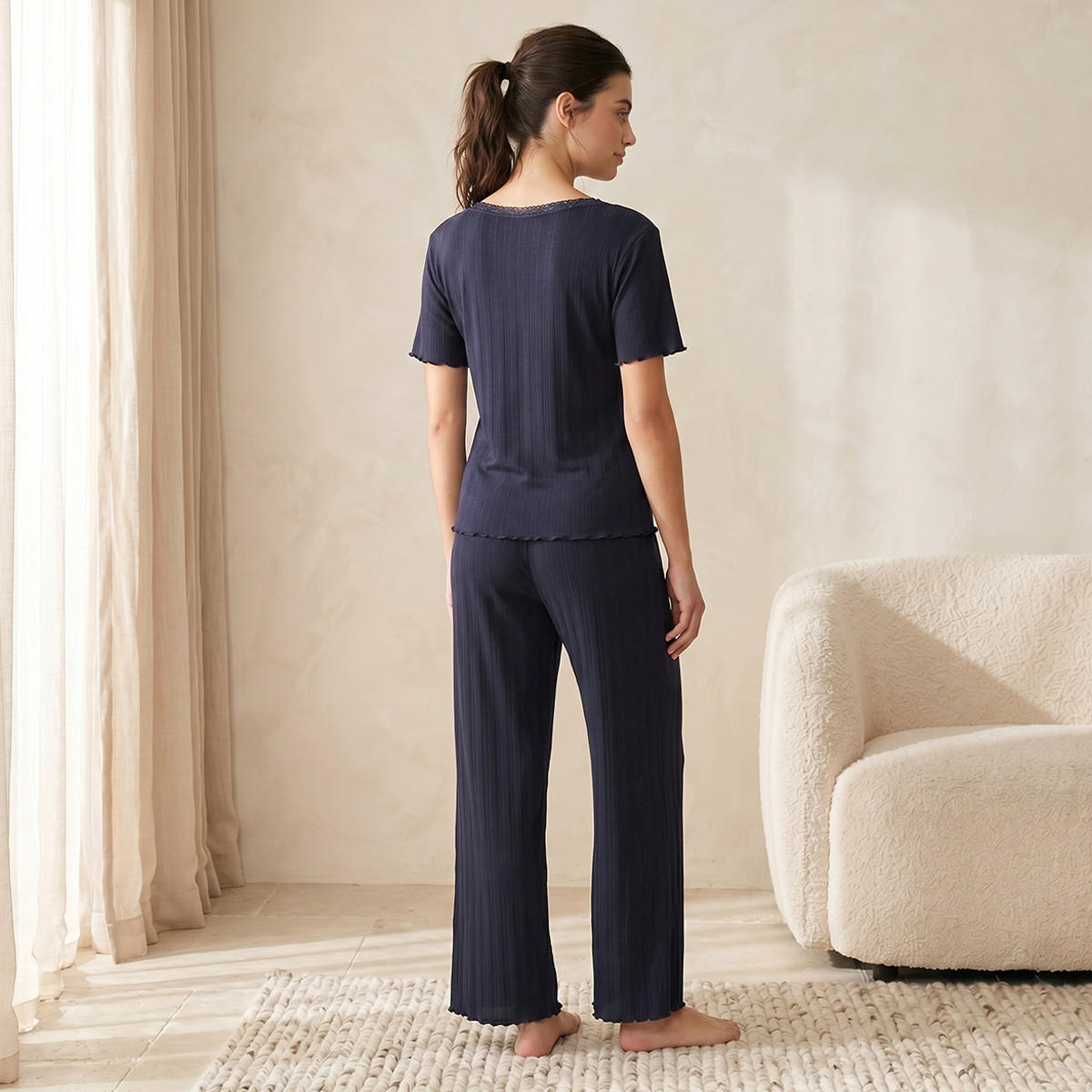 طقم بيجاما من سبلاش إنتيميتس (توب وبنطلون)-women-clothing-nightwear-pyjamas-longsets-image-4