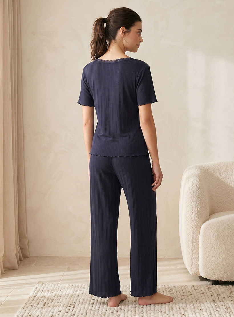 طقم بيجاما من سبلاش إنتيميتس (توب وبنطلون)-women-clothing-nightwear-pyjamas-longsets-image-4