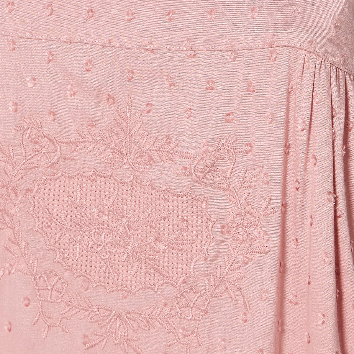 قميص نوم فسكوز بدون أكمام مطرز-women-clothing-nightwear-nighties-image-2