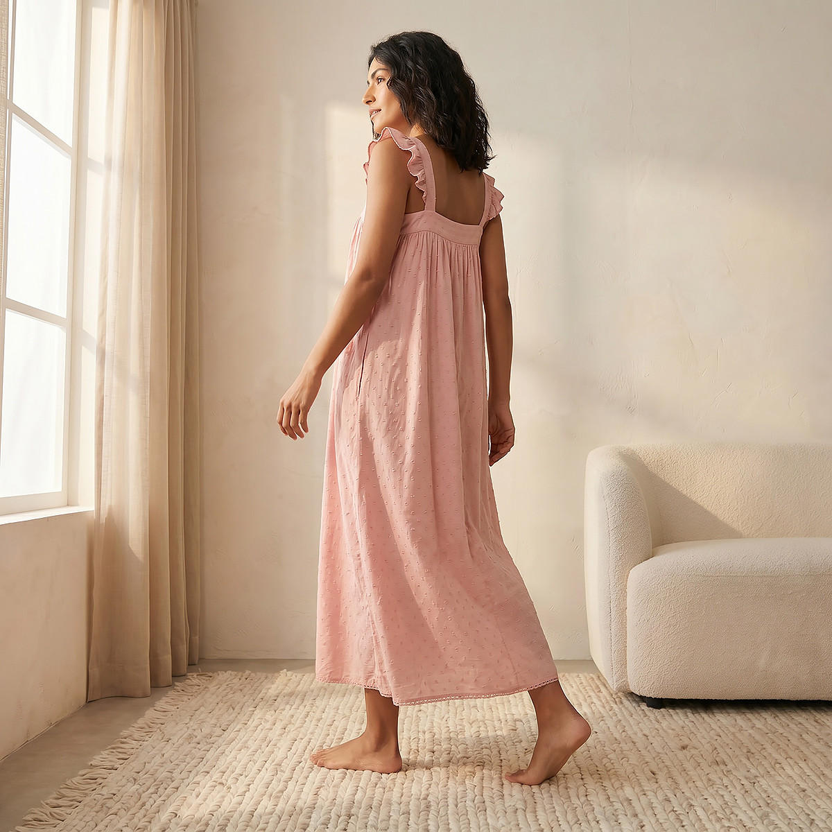 قميص نوم فسكوز بدون أكمام مطرز-women-clothing-nightwear-nighties-image-4