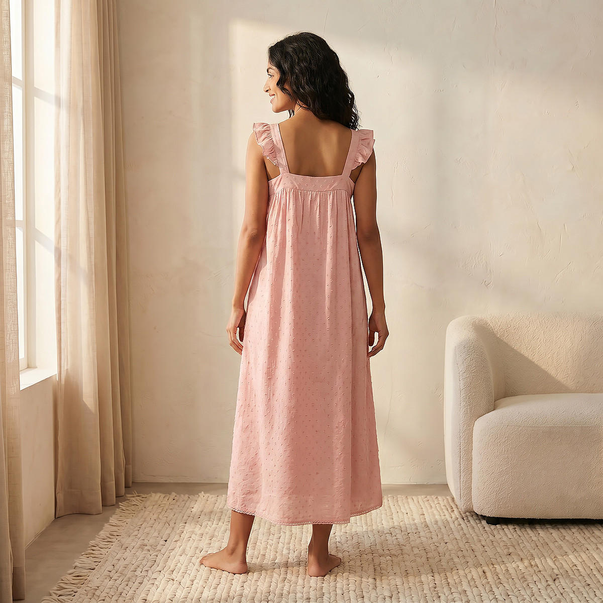 قميص نوم فسكوز بدون أكمام مطرز-women-clothing-nightwear-nighties-image-5