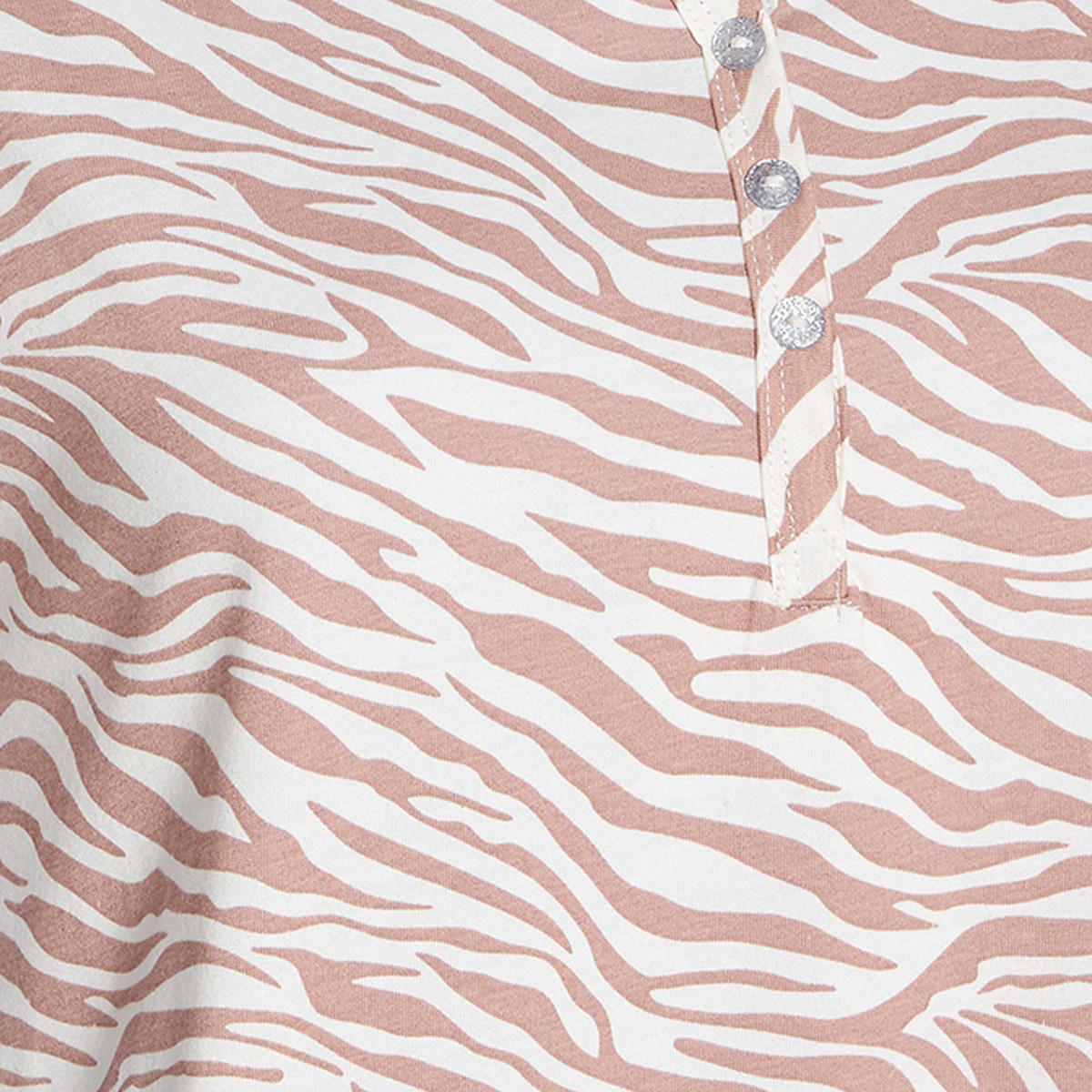 قميص نوم قطن طول الركبة بأكمام قصيرة وطبعات-women-clothing-nightwear-nighties-image-2