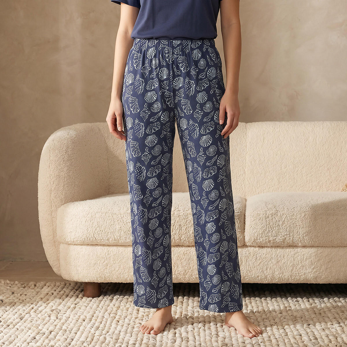 طقم بيجاما قطن بلوزة وبنطلون-women-clothing-nightwear-pyjamas-longsets-image-5