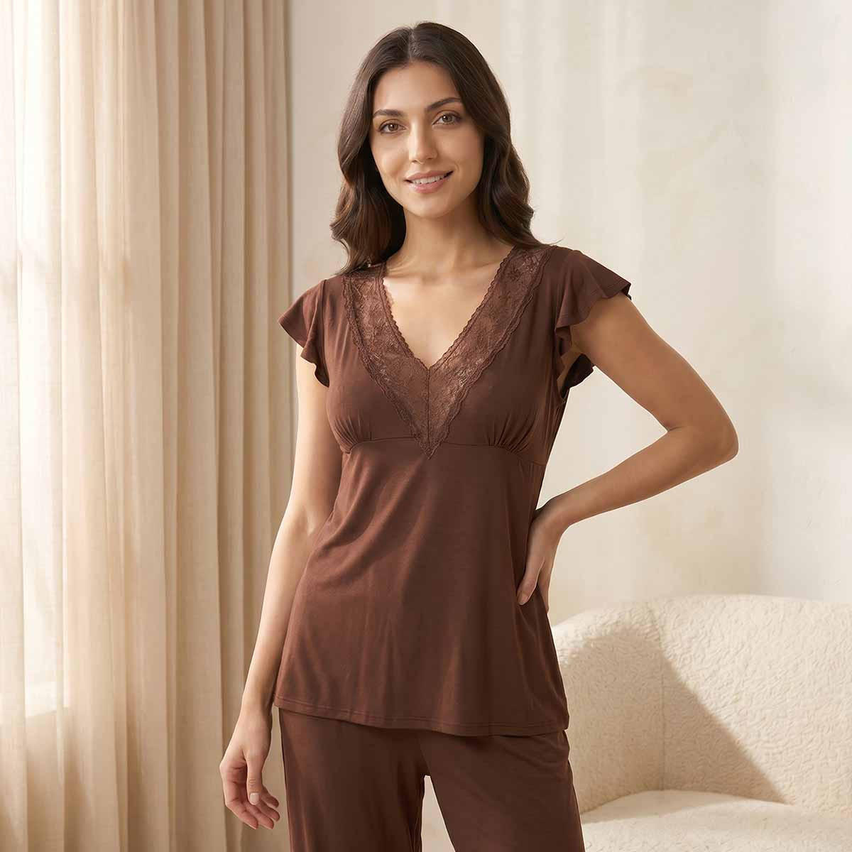 Splash Intimates Pyjama Set Top & Trousers Viscose-women-clothing-nightwear-pyjamas-longsets-image-3