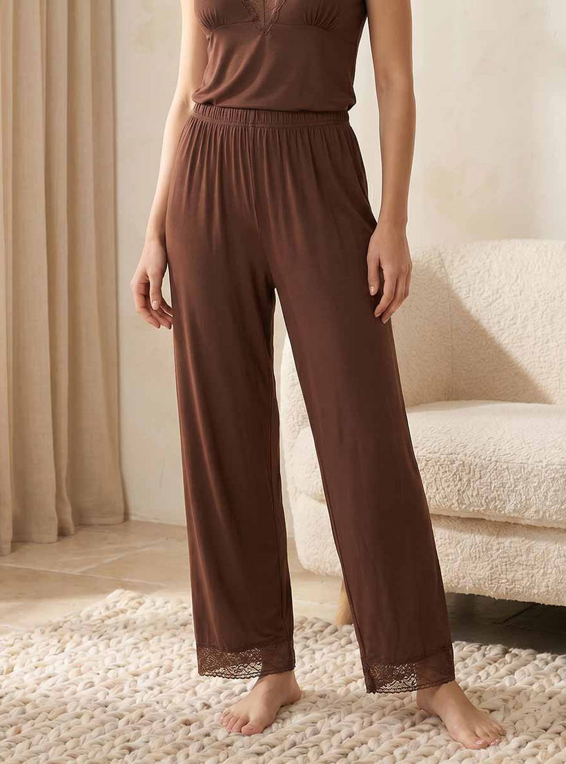 طقم بيجاما فيسكوز بنطلون وبلوزة من سبلاش إنتيميتس-women-clothing-nightwear-pyjamas-longsets-image-5