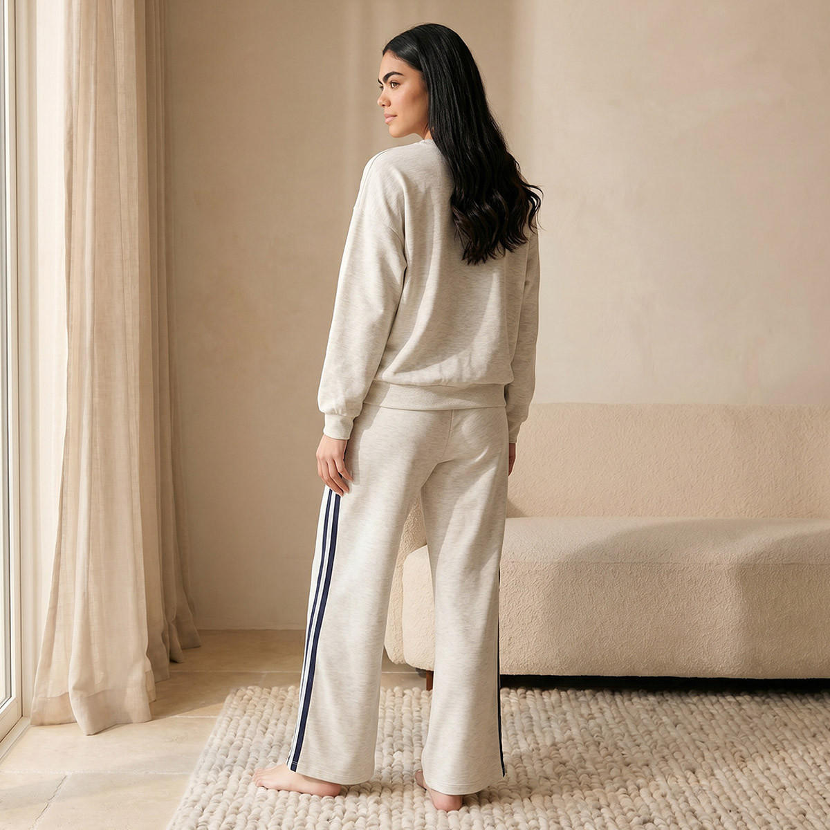 طقم بيجاما فيسكوز سويتشيرت وبنطلون من سبلاش انتيميتس-women-clothing-nightwear-pyjamas-longsets-image-4