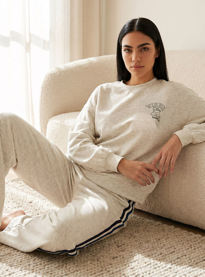 طقم بيجاما فيسكوز سويتشيرت وبنطلون من سبلاش انتيميتس-women-clothing-nightwear-pyjamas-longsets-image-6
