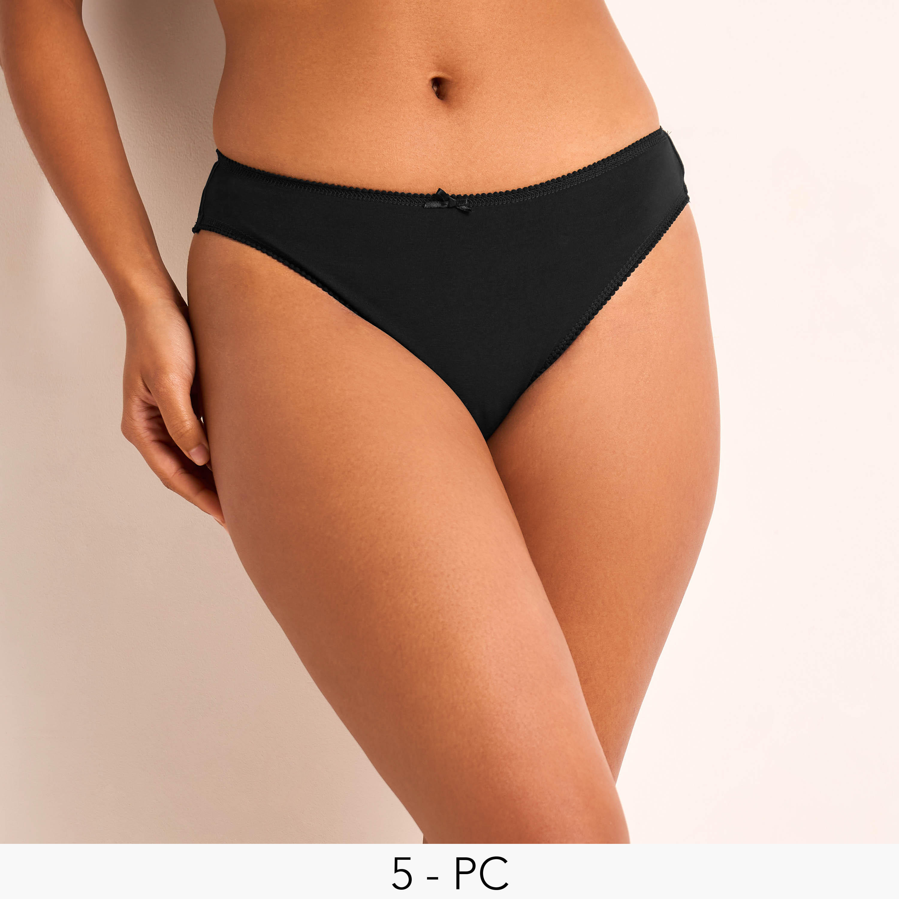 سراويل داخلية بيكيني بدانتيل - طقم من 5 قطع-women-clothing-lingerie-panties-image-1