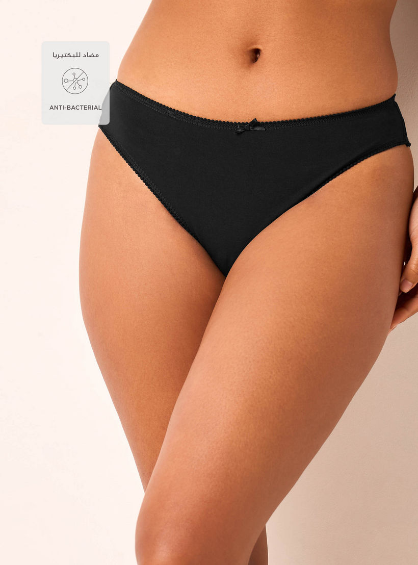 Set of 5 - Bikini Briefs with Lace Trim-women-clothing-lingerie-panties-image-2