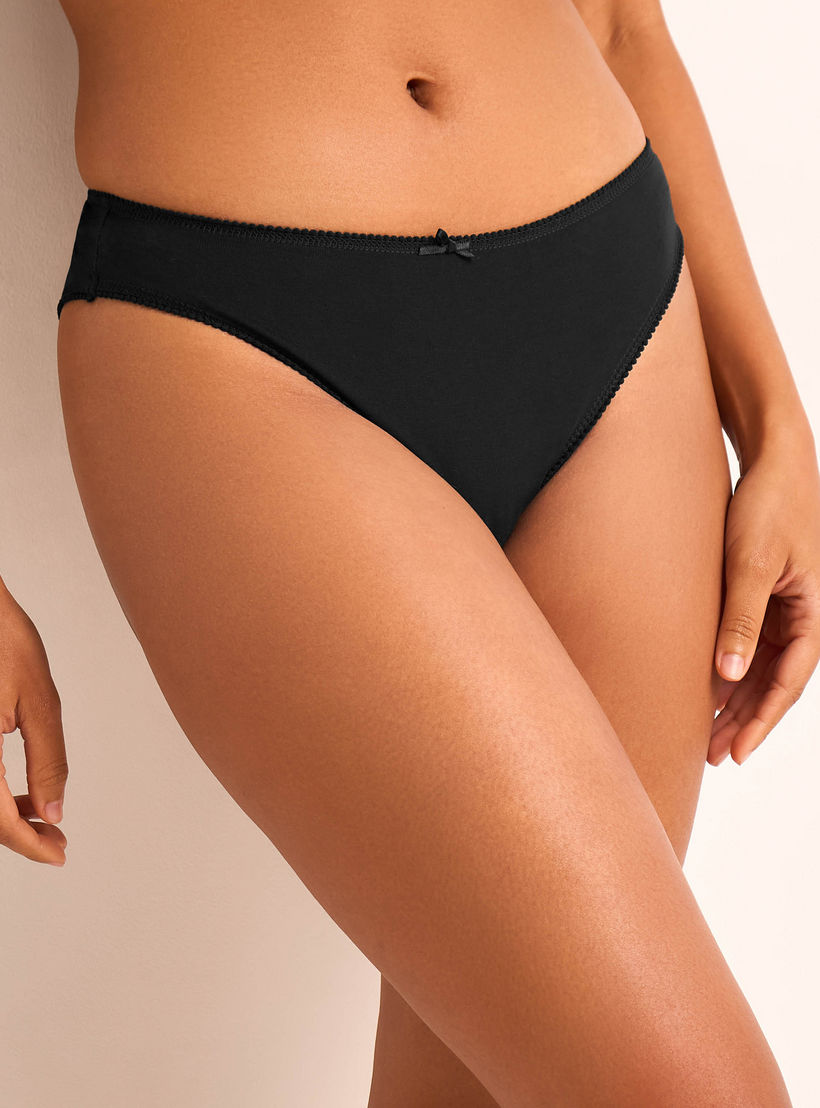 Set of 5 - Bikini Briefs with Lace Trim-women-clothing-lingerie-panties-image-7