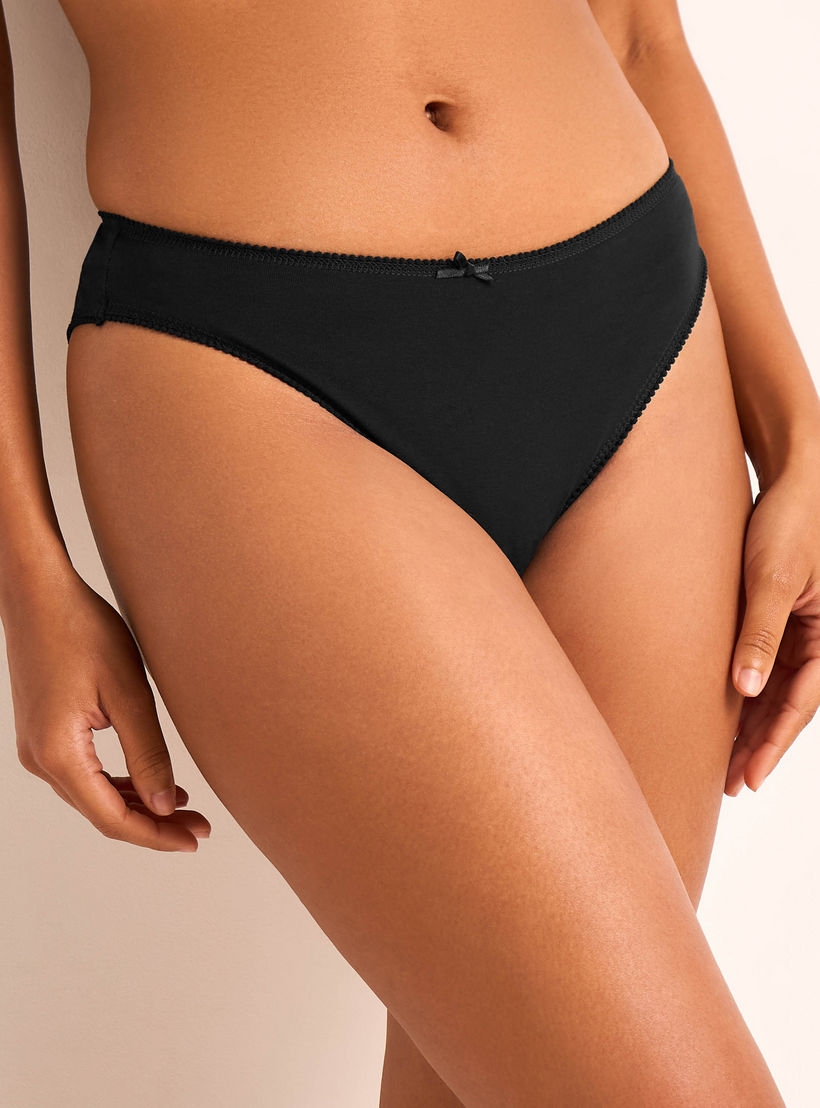Set of 5 - Bikini Briefs with Lace Trim-women-clothing-lingerie-panties-image-9