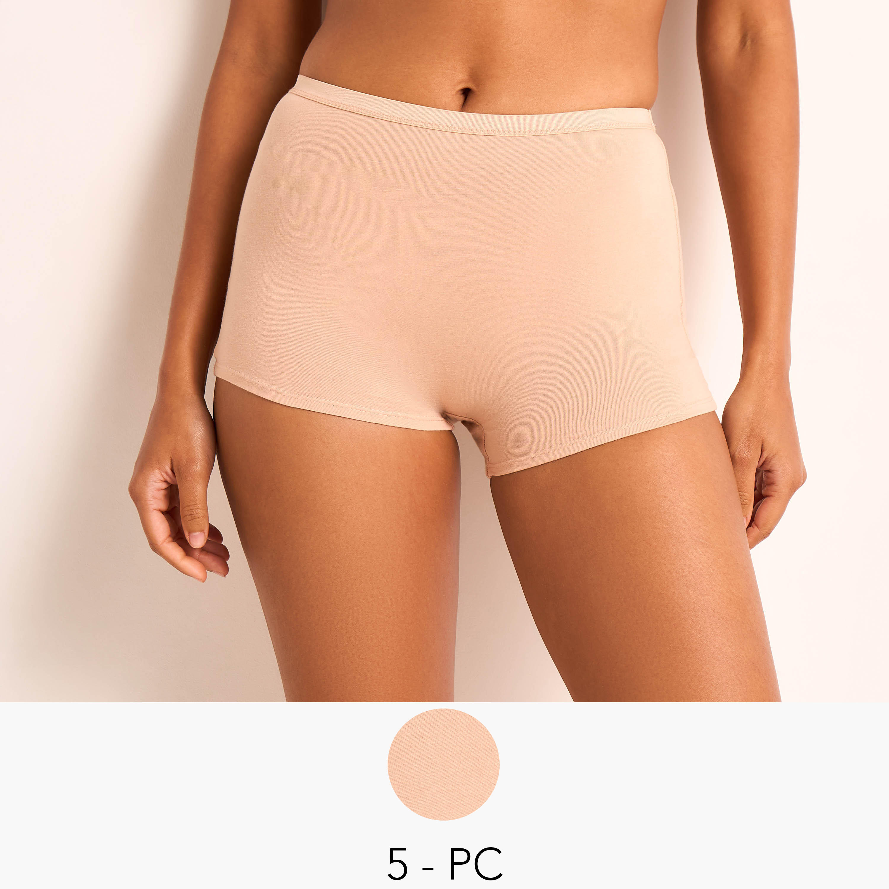 طقم بوكسر نسائي مريح 5 قطع من سبلاش-women-clothing-lingerie-panties-image-1