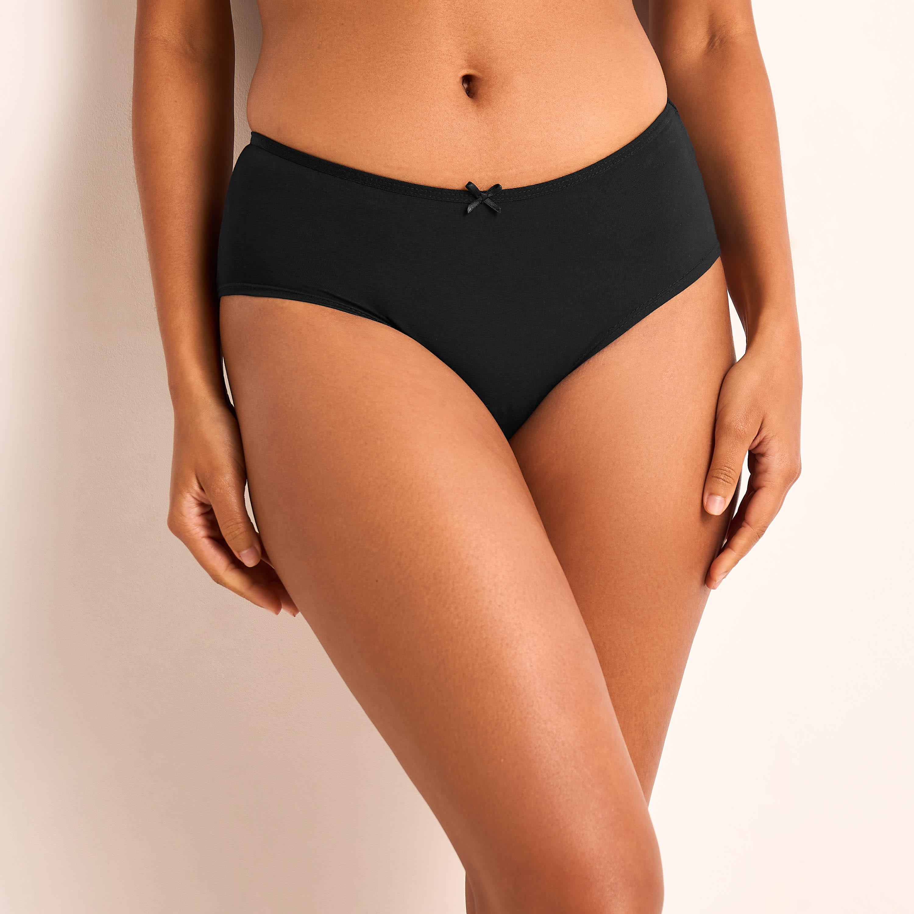 طقم سراويل داخلية بيكيني 5 قطع بزخارف فيونكة-women-clothing-lingerie-panties-image-5