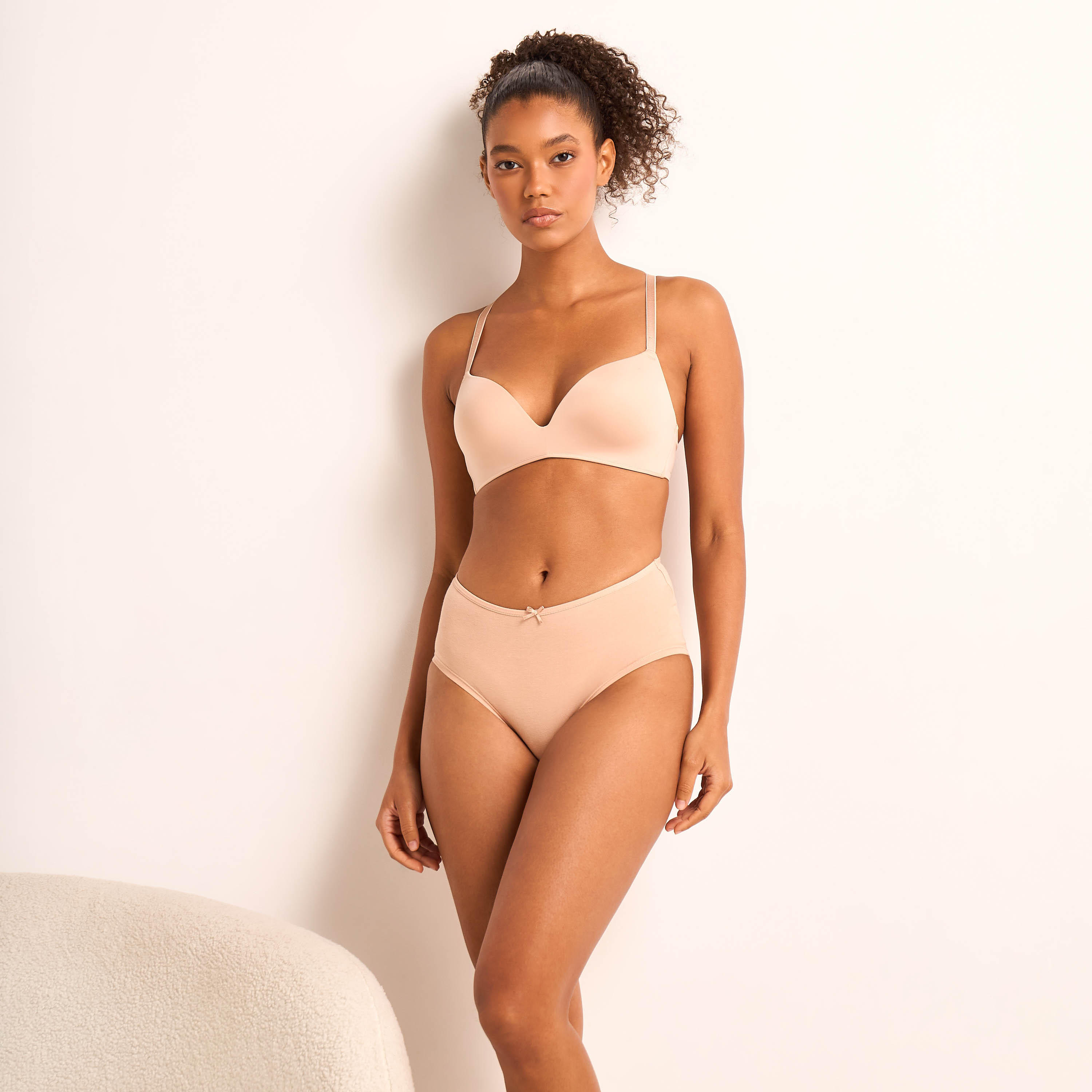 Set of 5 - Briefs with Bow Applique-women-clothing-lingerie-panties-image-4