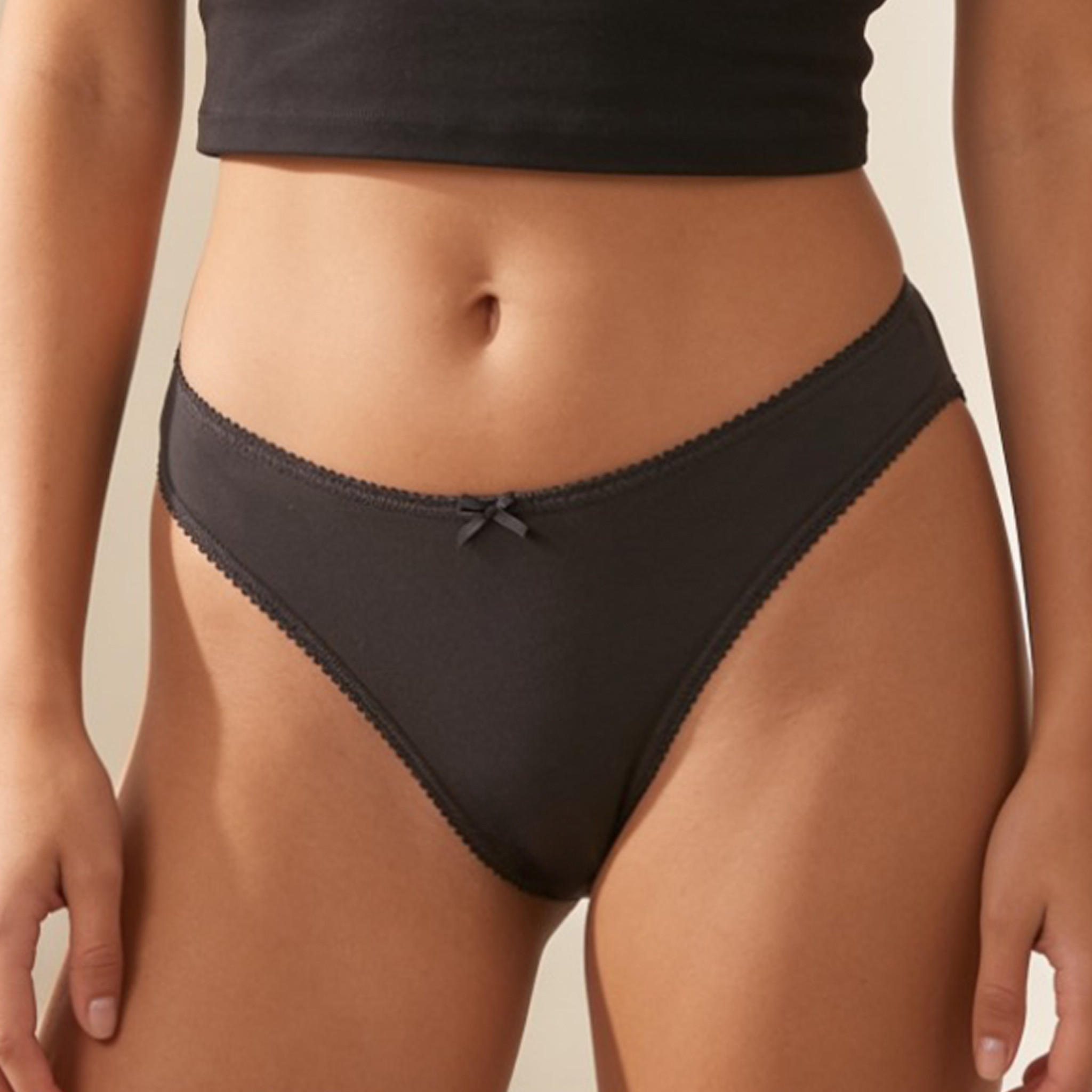 Set of 5 - Splash Intimates Bikini Briefs with Bow-women-clothing-plussize-lingerie-panties-image-4
