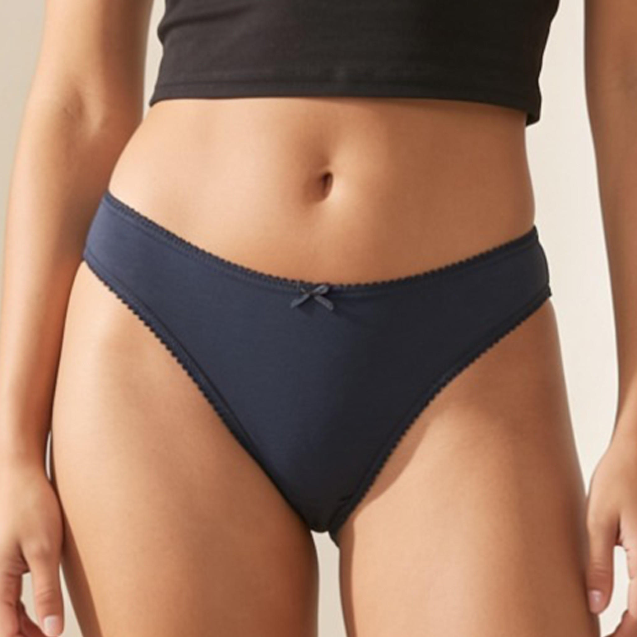 Set of 5 - Splash Intimates Bikini Briefs with Bow-women-clothing-plussize-lingerie-panties-image-5