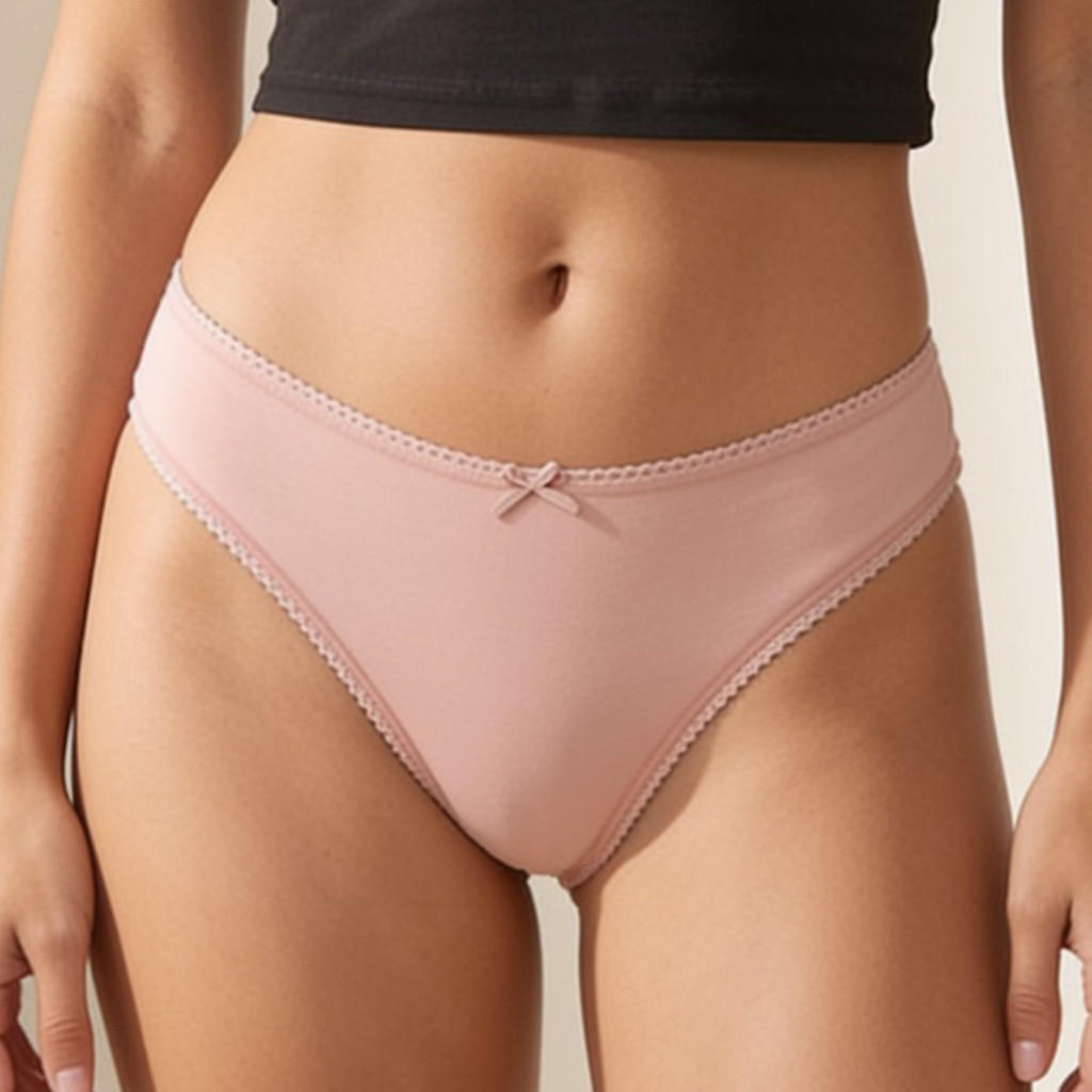 Set of 5 - Splash Intimates Bikini Briefs with Bow-women-clothing-plussize-lingerie-panties-image-7