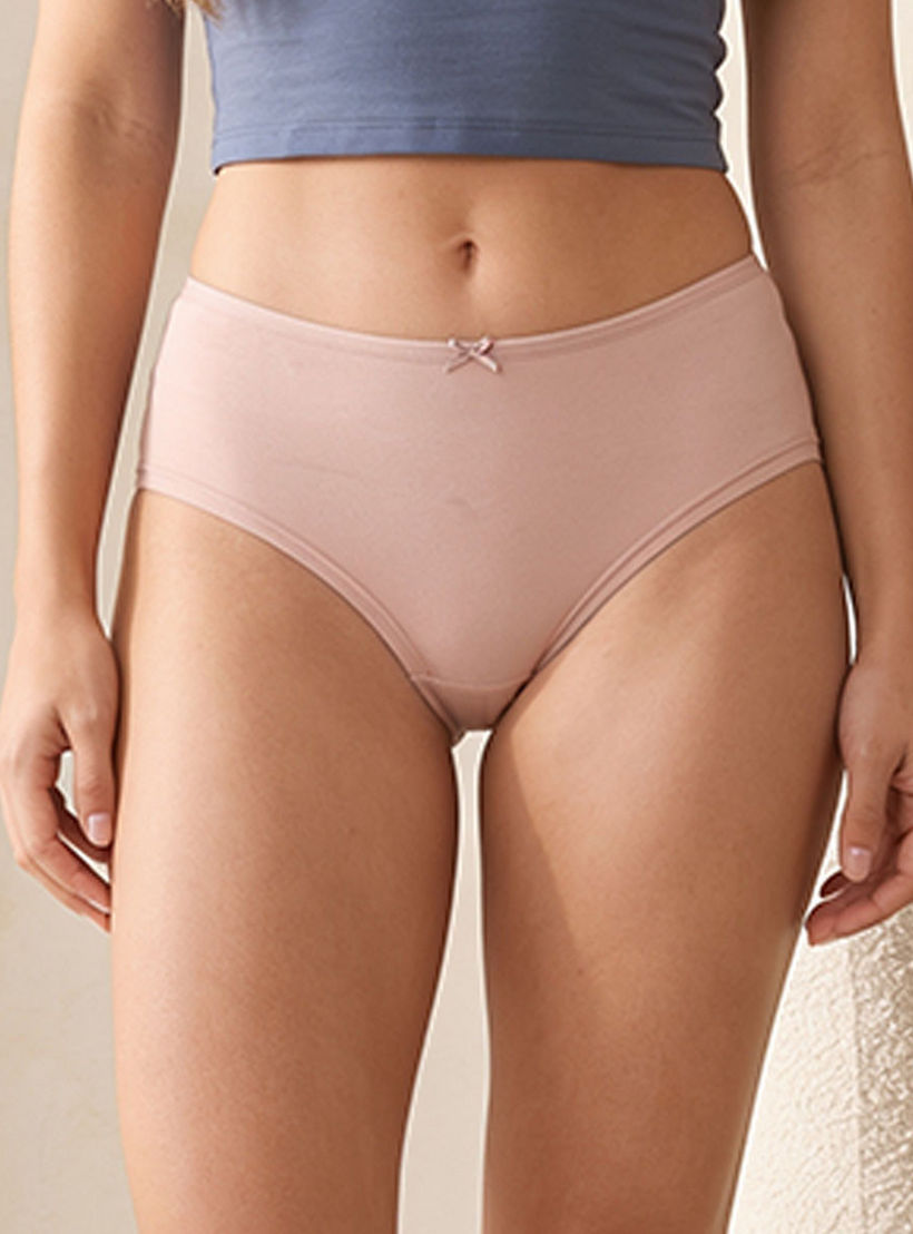 طقم سراويل داخلية بفيونكة 5 قطع من سبلاش إنتيميتس-women-clothing-plussize-lingerie-panties-image-2
