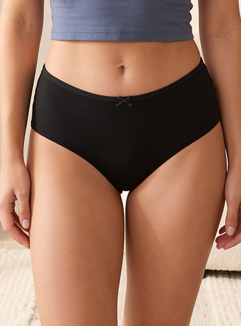 طقم سراويل داخلية بفيونكة 5 قطع من سبلاش إنتيميتس-women-clothing-plussize-lingerie-panties-image-9