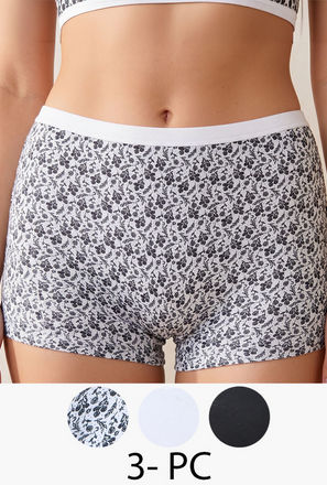 طقم سراويل بوكسر داخلية 5 قطع بطبعات متنوعة من سبلاش إنتيميتس-women-clothing-lingerie-panties-image-1
