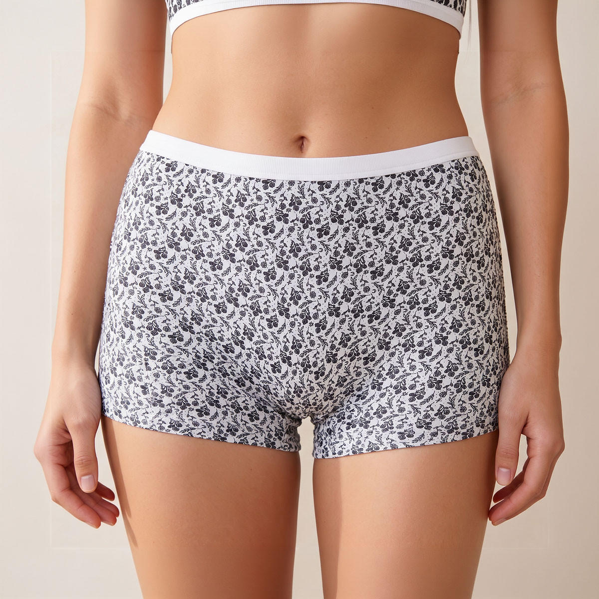 طقم سراويل بوكسر داخلية 5 قطع بطبعات متنوعة من سبلاش إنتيميتس-women-clothing-lingerie-panties-image-3